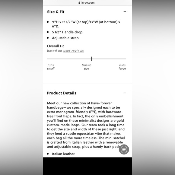 JCrew “The Harper” Satchel in Italian Leather - Picture 10 of 10